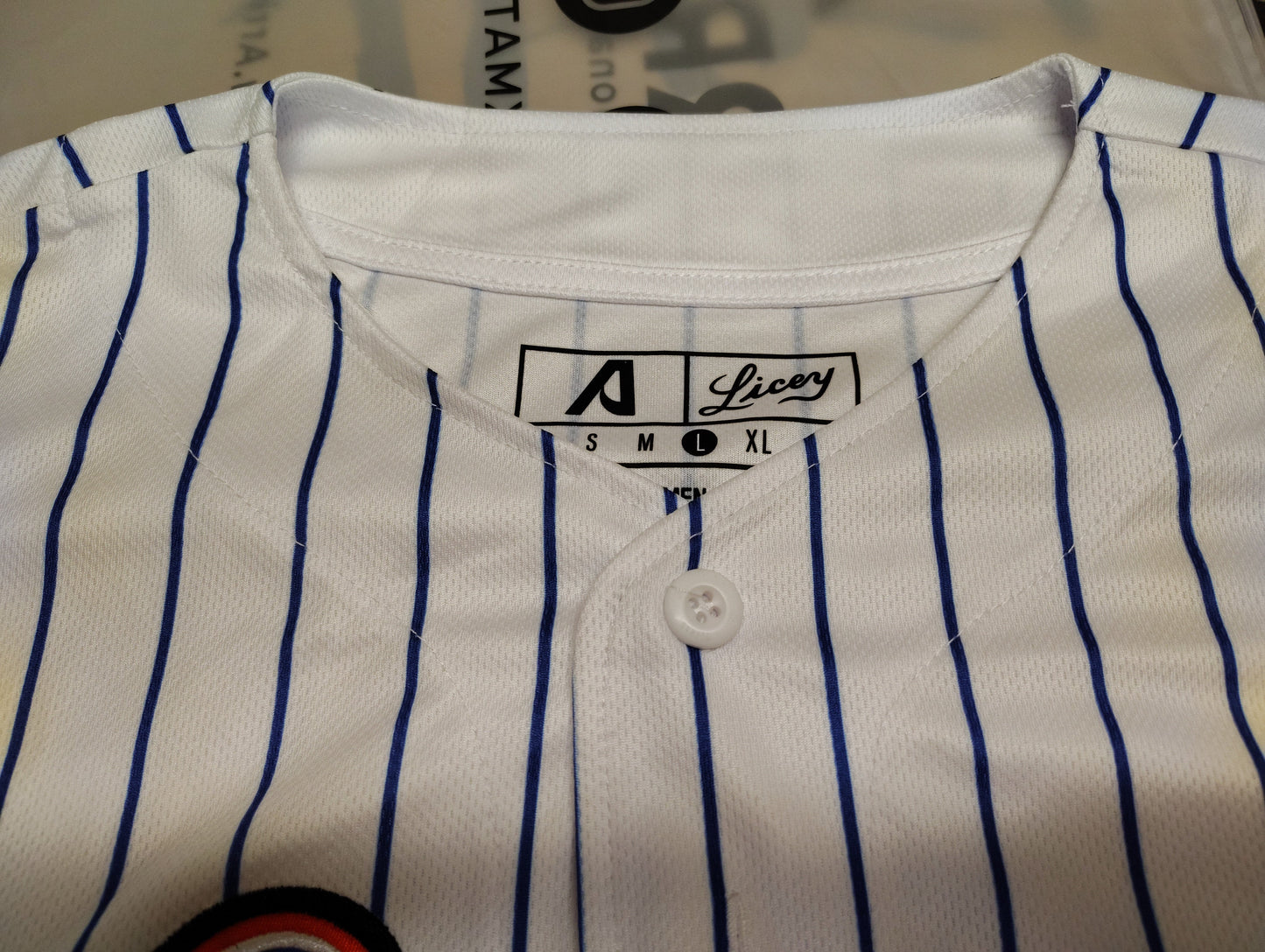 2025-2026 Official Licey Blue Pinstripe Jersey Arrieta - Men's Classic LIDOM Baseball