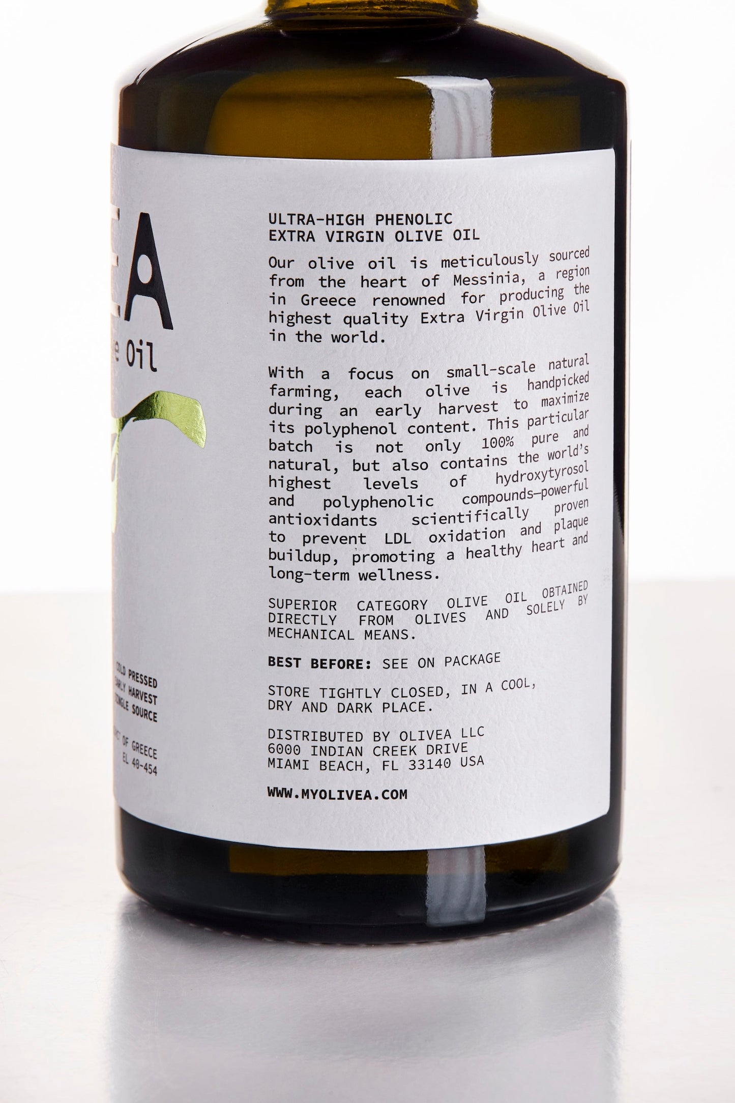 Ultra High Phenolic Extra Virgin Olive Oil — 1,000+ mg/kg Polyphenols